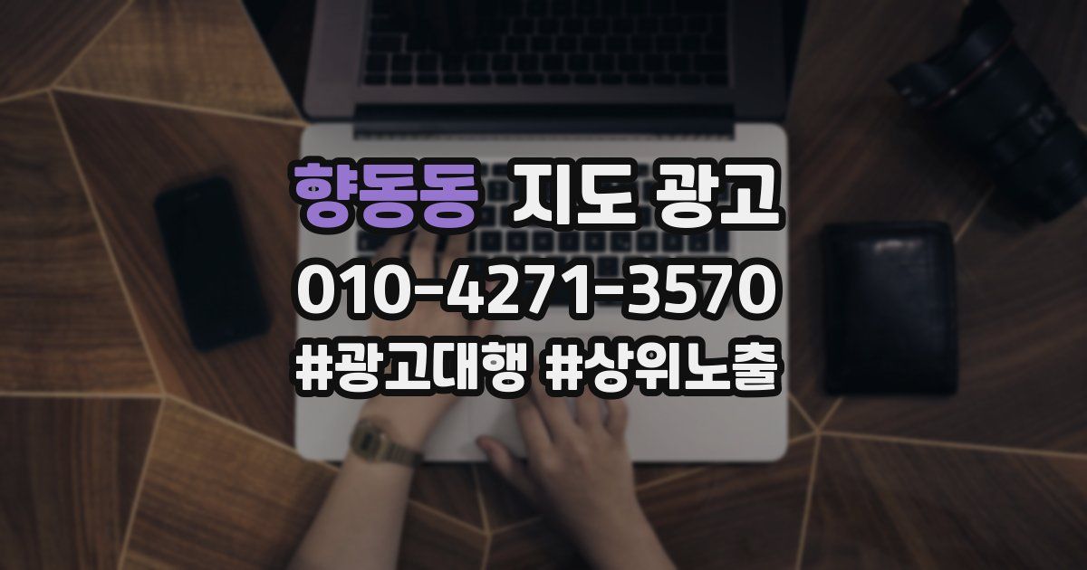향동동 지도 광고