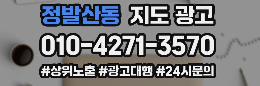 정발산동 지도 광고