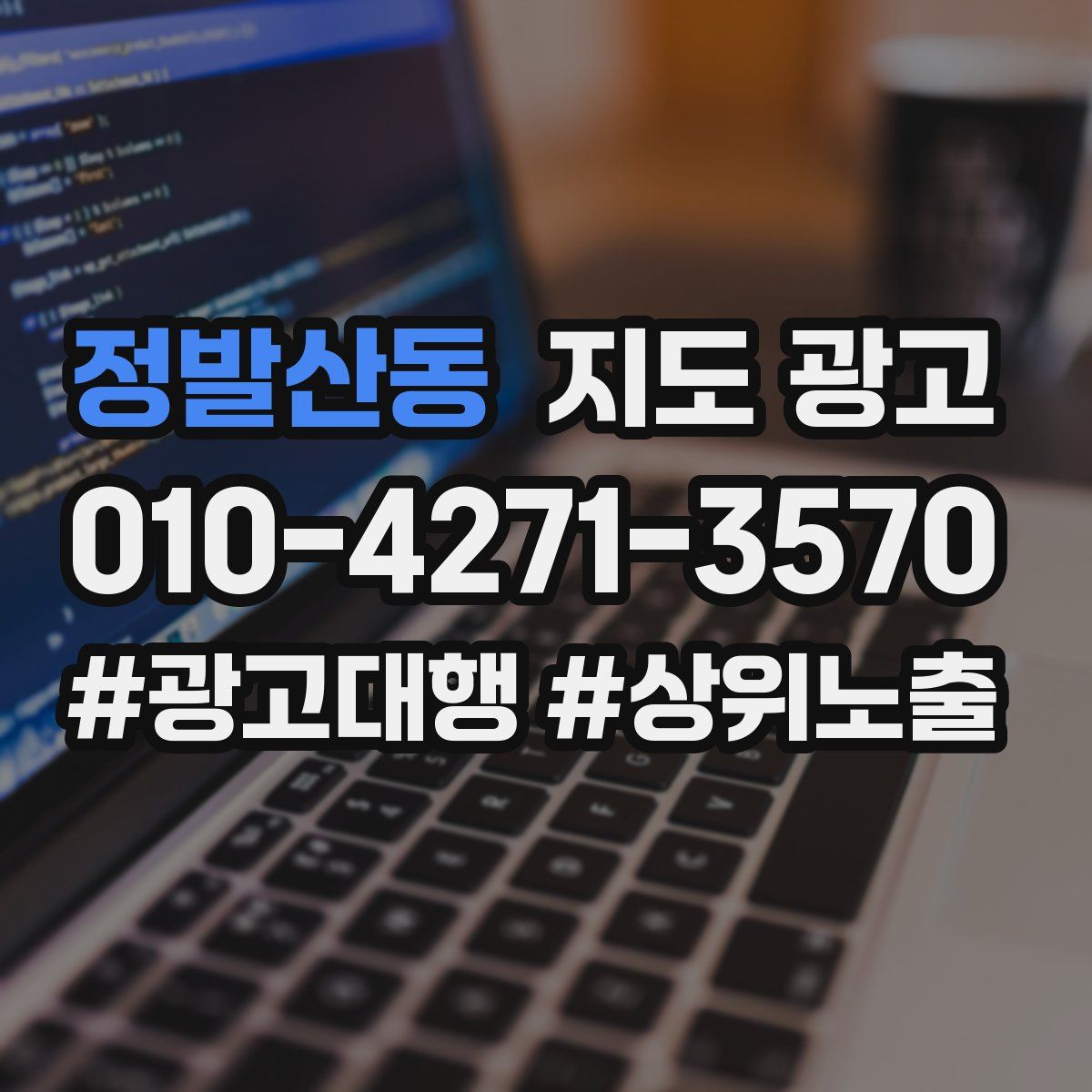 정발산동 지도 광고