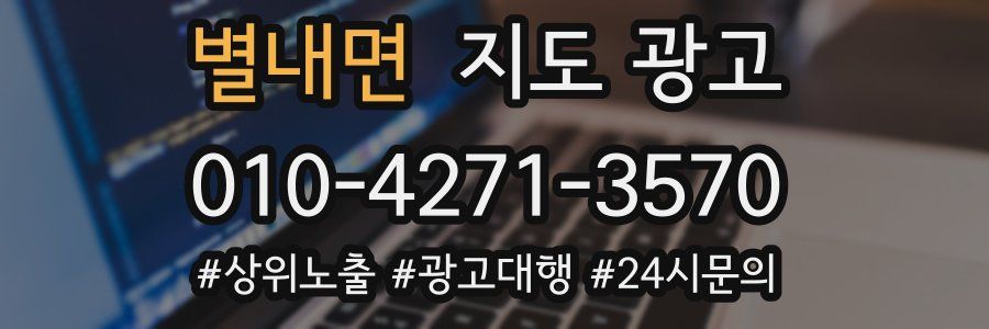 별내면 지도 광고