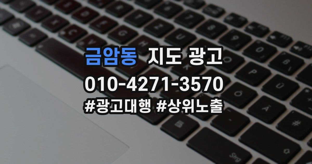 금암동 지도 광고