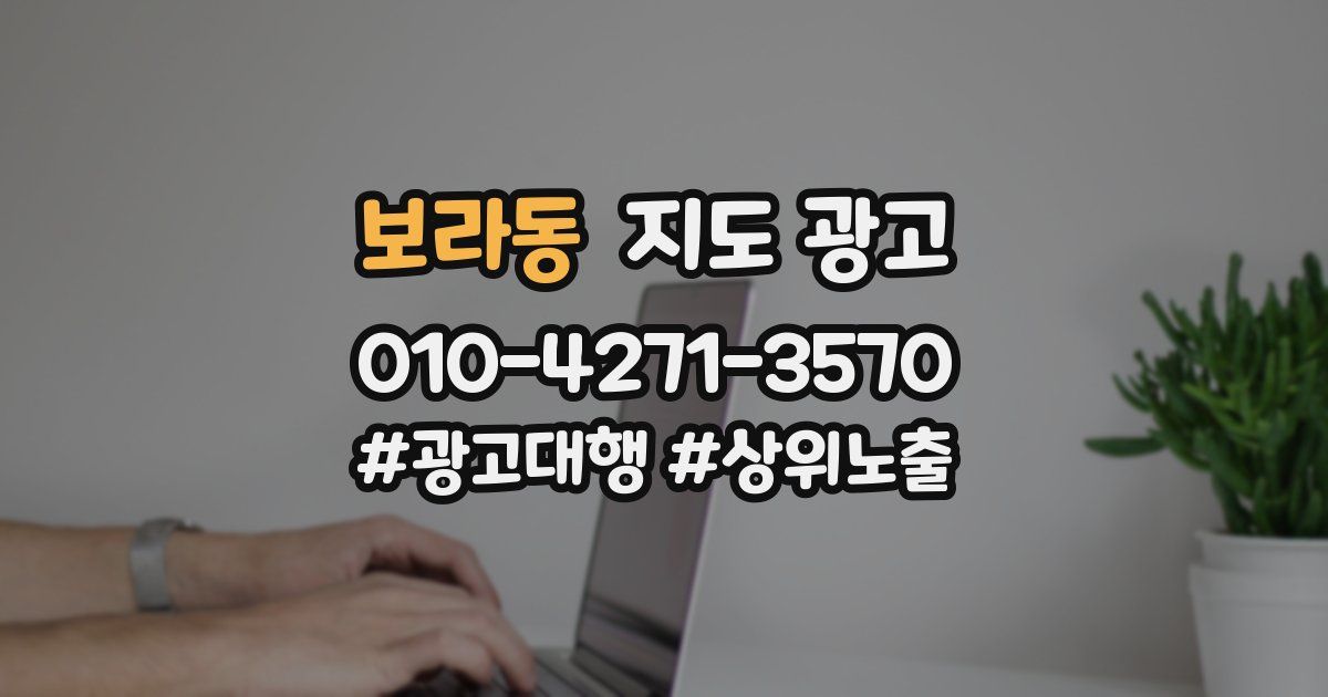 보라동 지도 광고