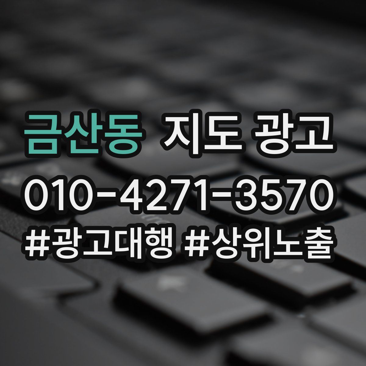 금산동 지도 광고