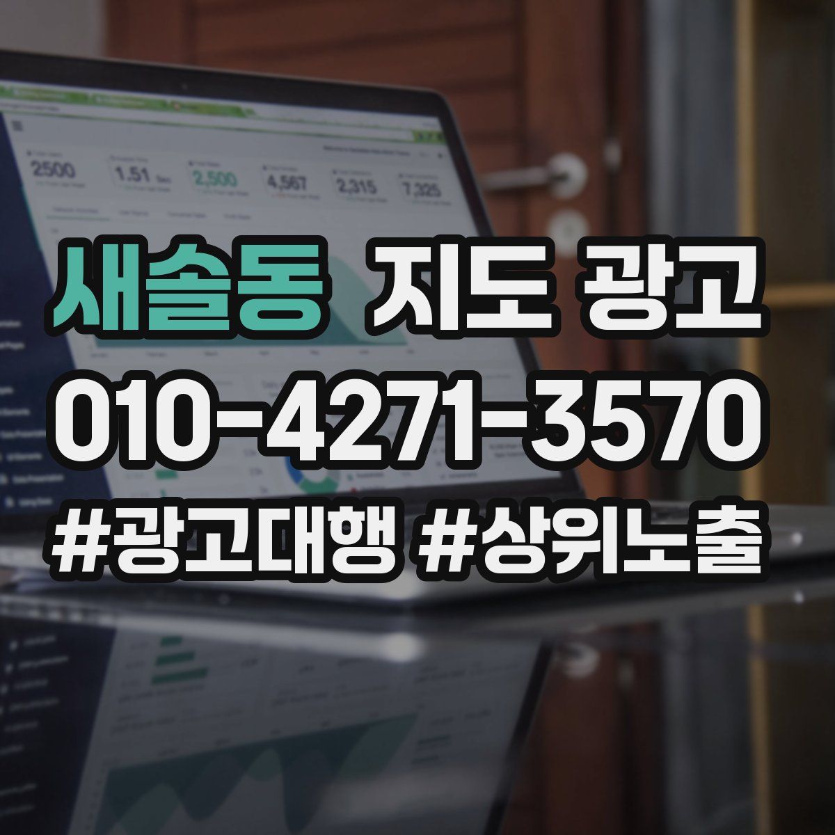 새솔동 지도 광고