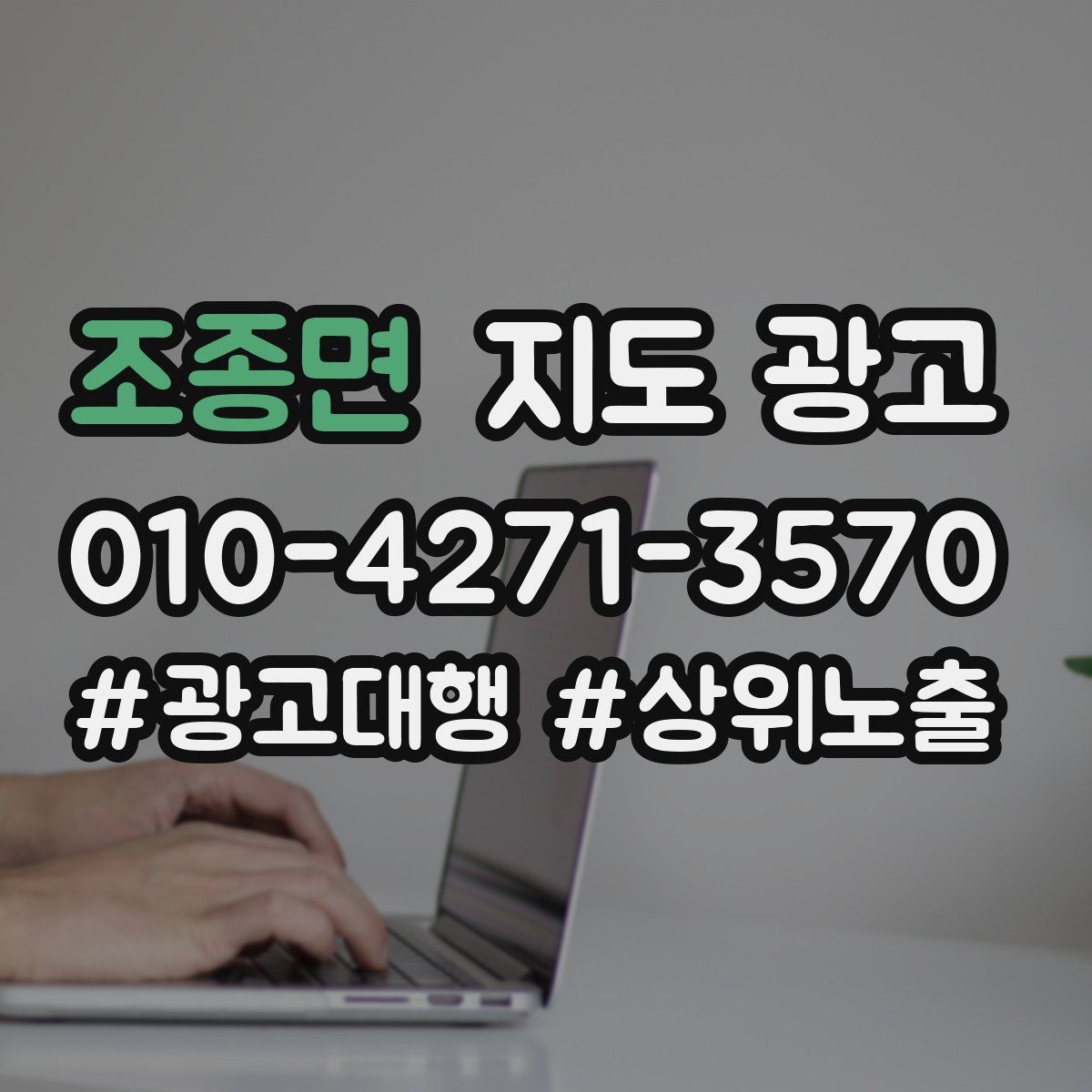 조종면 지도 광고
