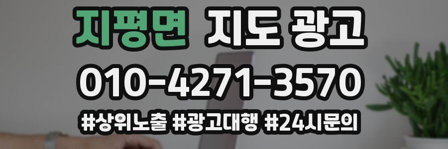 지평면 지도 광고