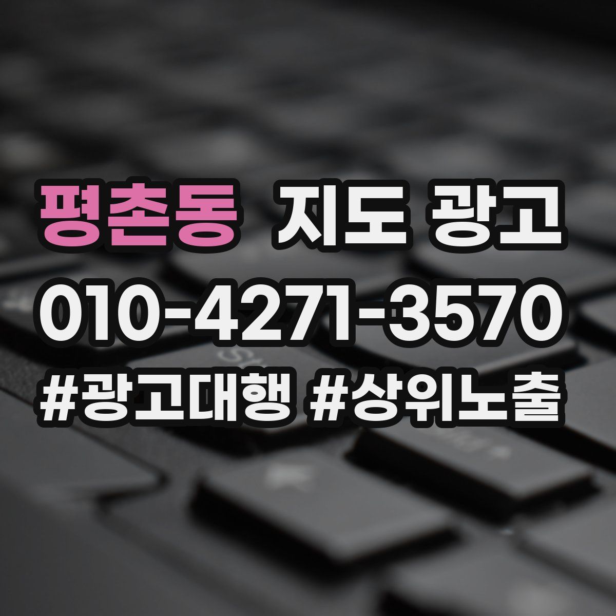 평촌동 지도 광고