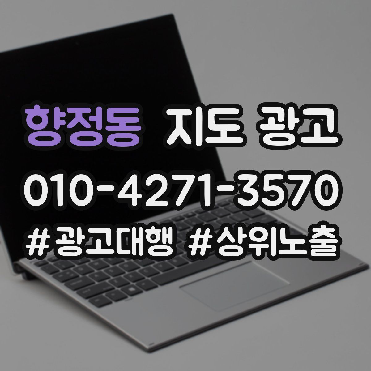 향정동 지도 광고