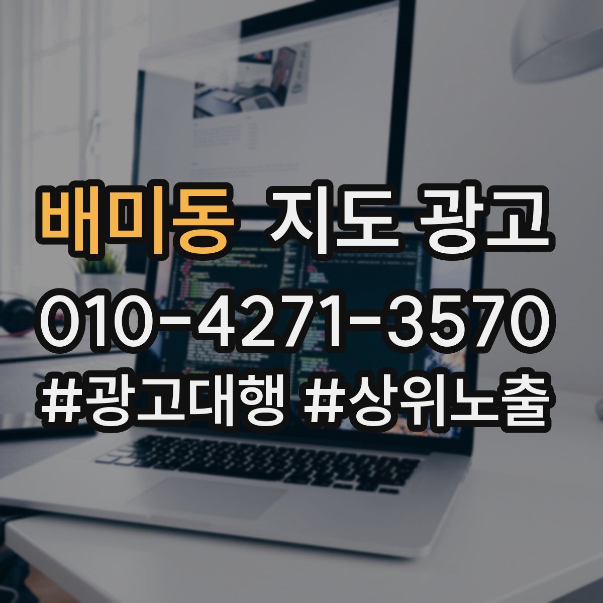 배미동 지도 광고
