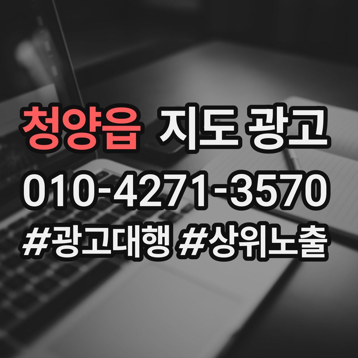 청양읍 지도 광고