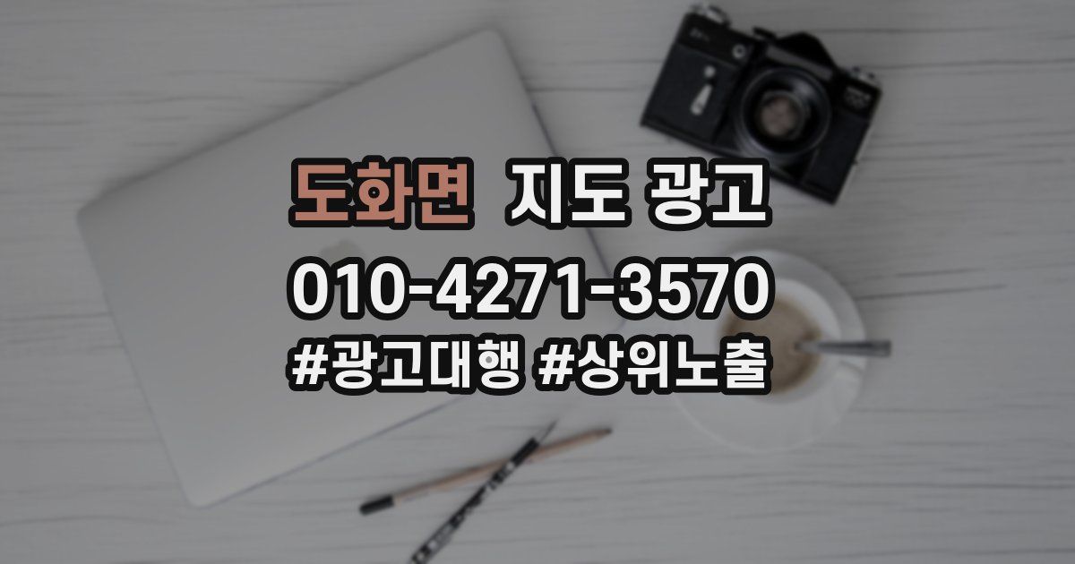 도화면 지도 광고