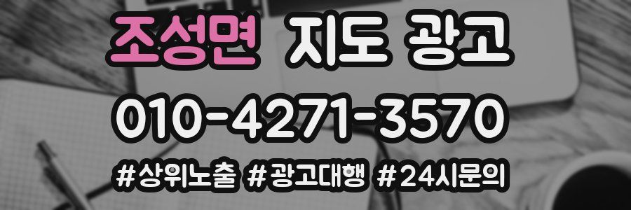 조성면 지도 광고