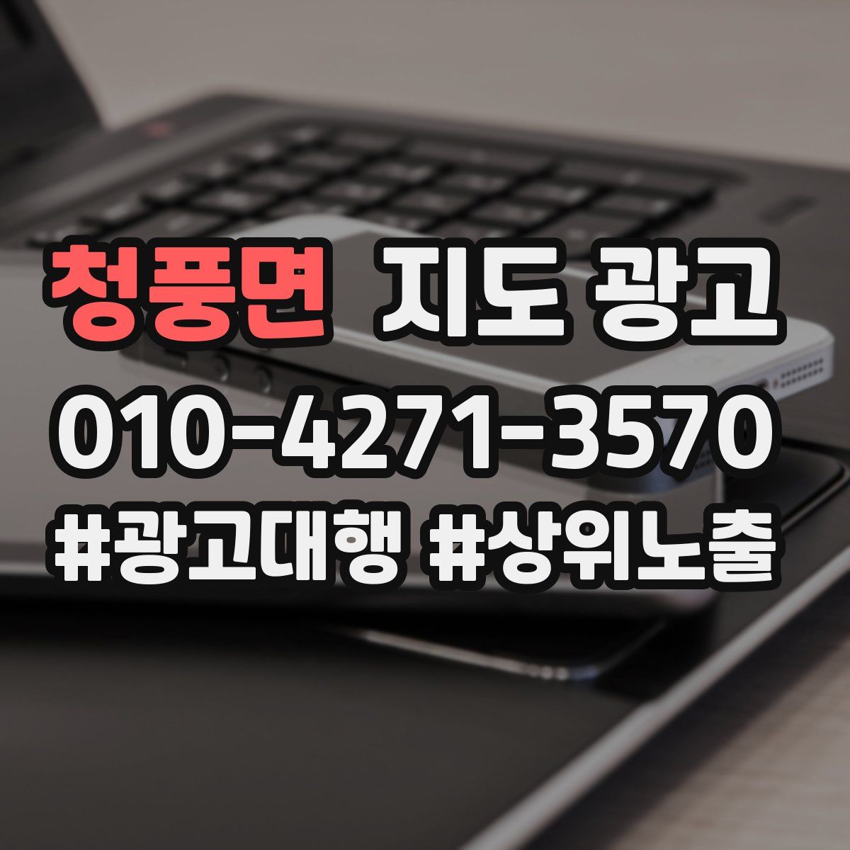 청풍면 지도 광고