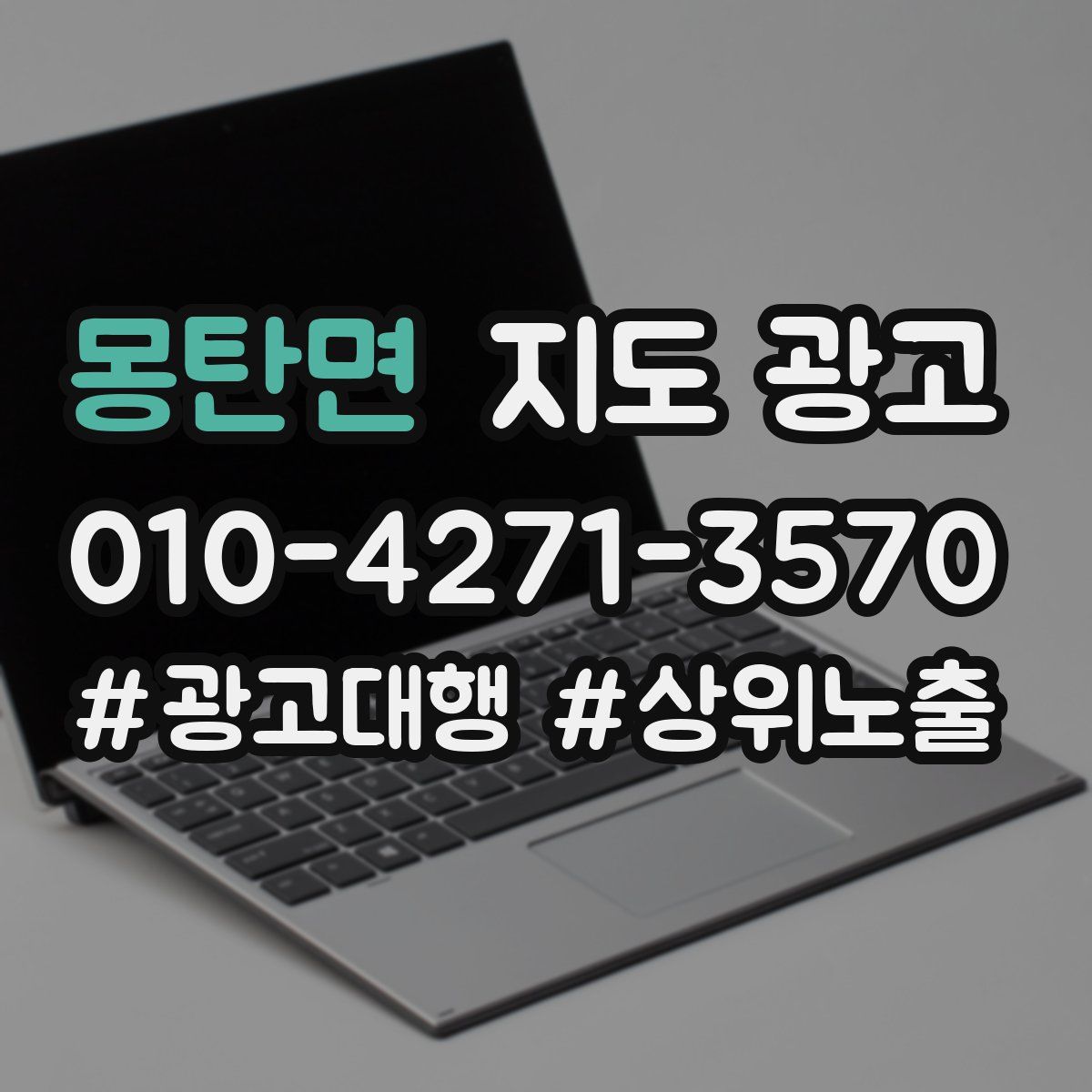 몽탄면 지도 광고