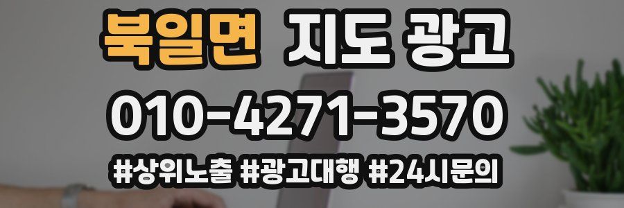 북일면 지도 광고