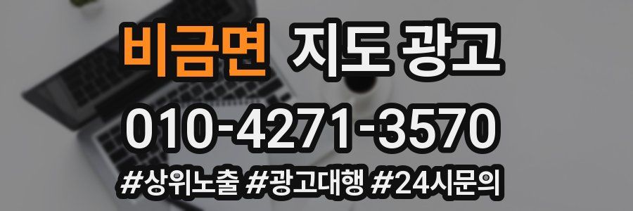 비금면 지도 광고
