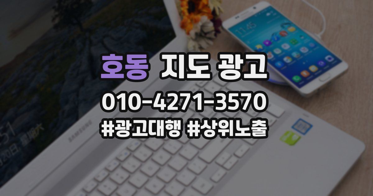호동 지도 광고
