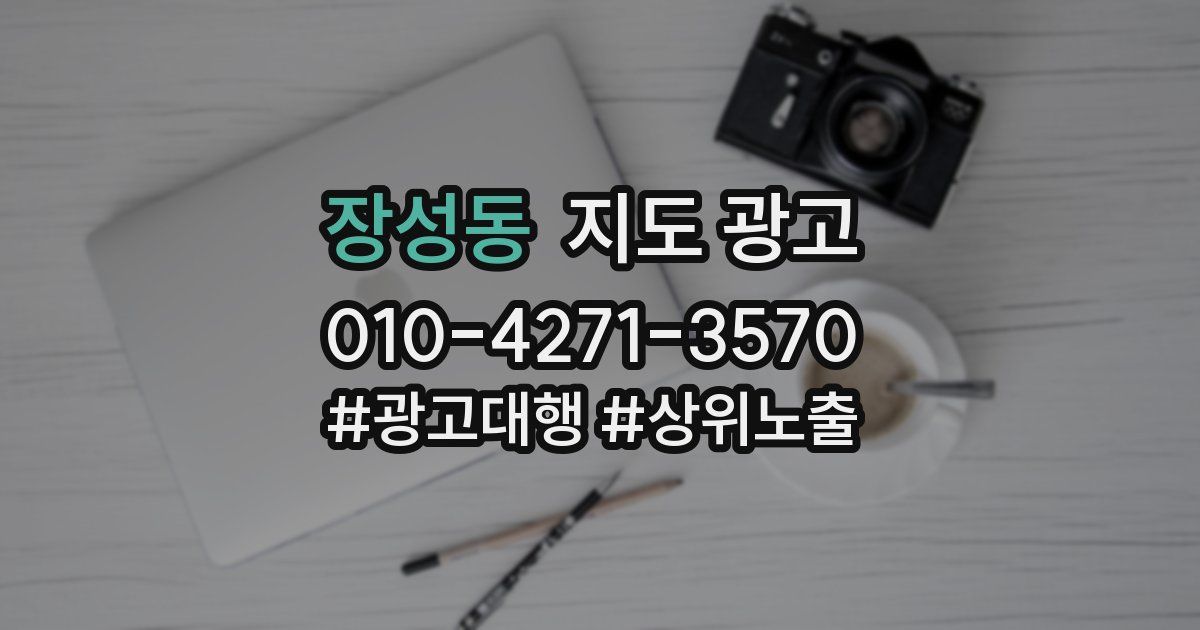 장성동 지도 광고