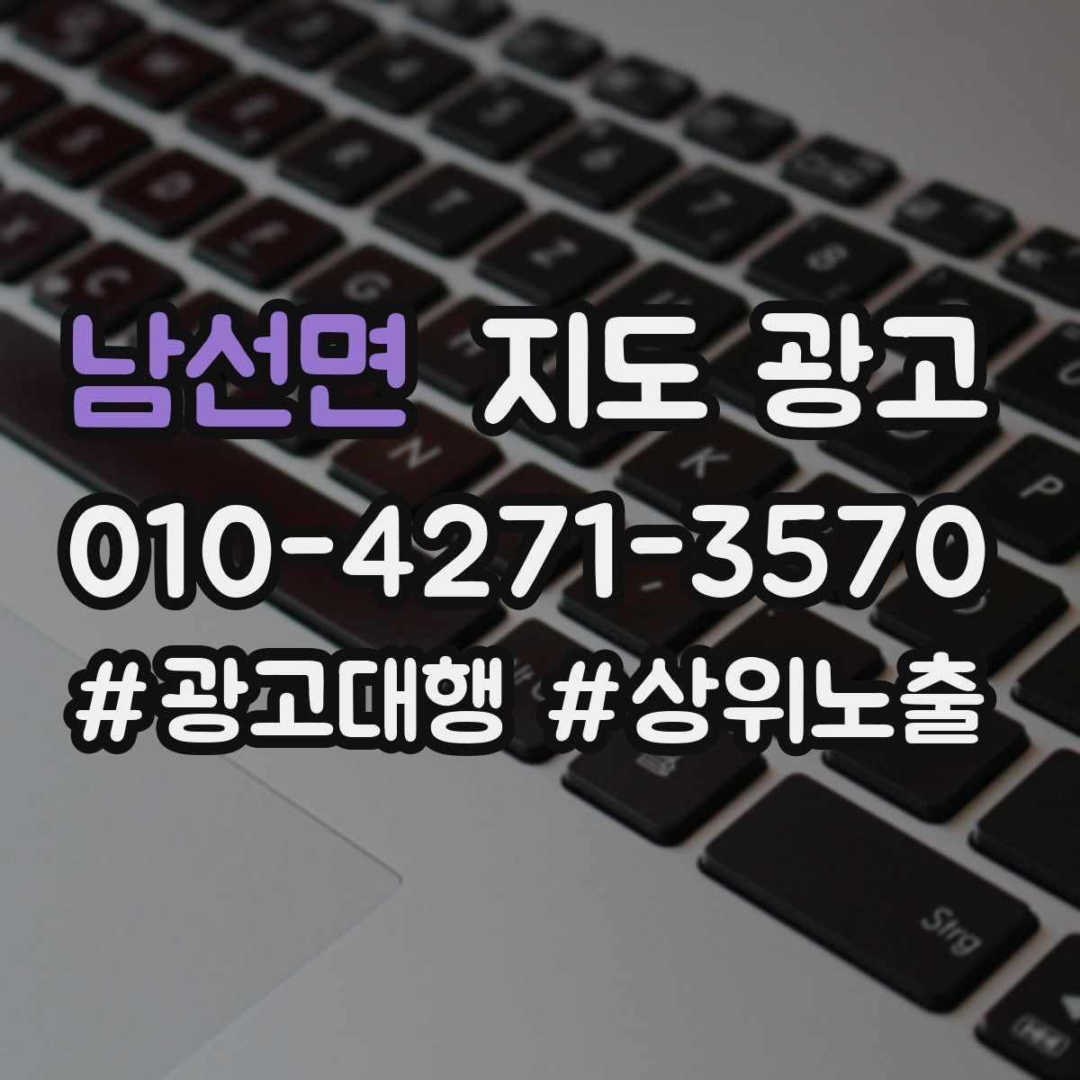 남선면 지도 광고