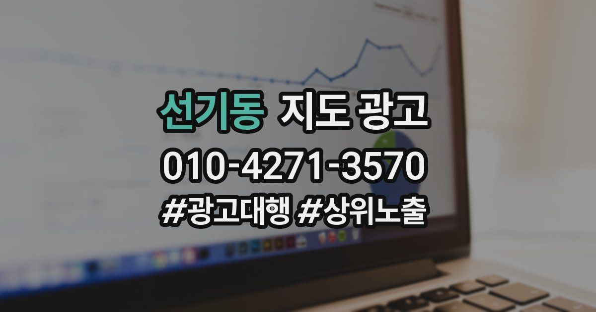 선기동 지도 광고