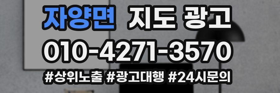 자양면 지도 광고