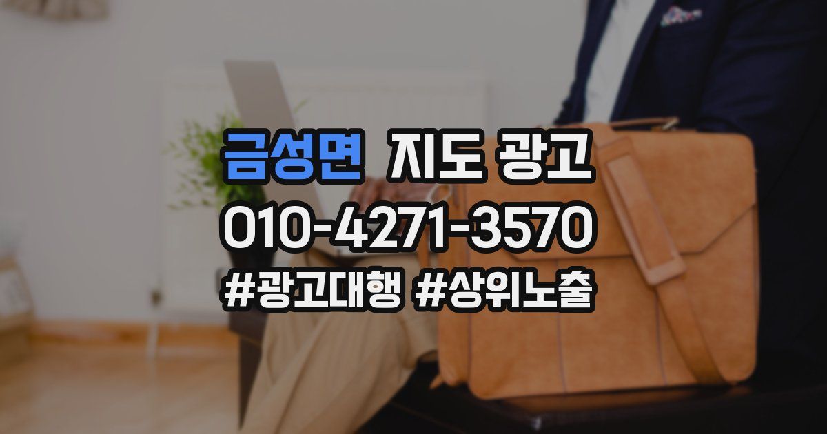 금성면 지도 광고