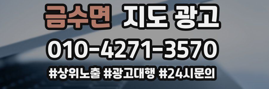 금수면 지도 광고