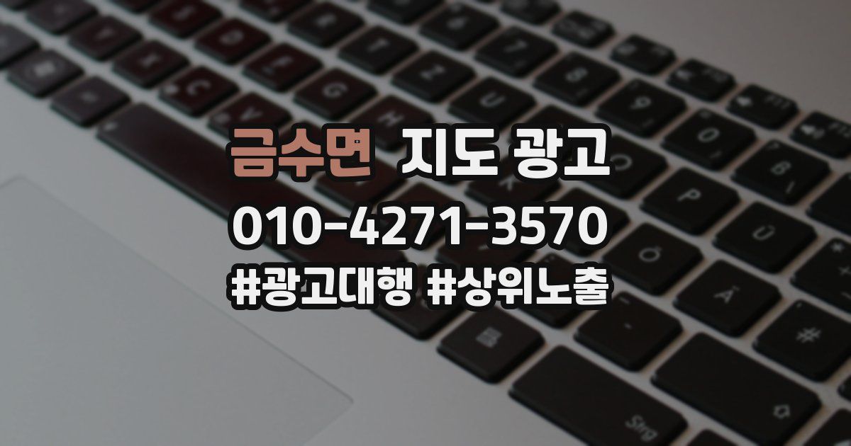 금수면 지도 광고