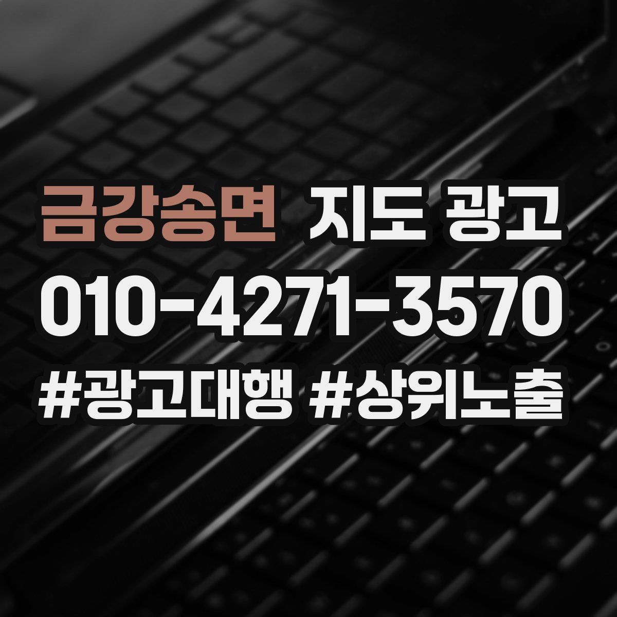 금강송면 지도 광고