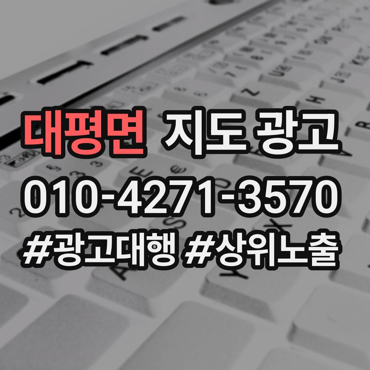 대평면 지도 광고
