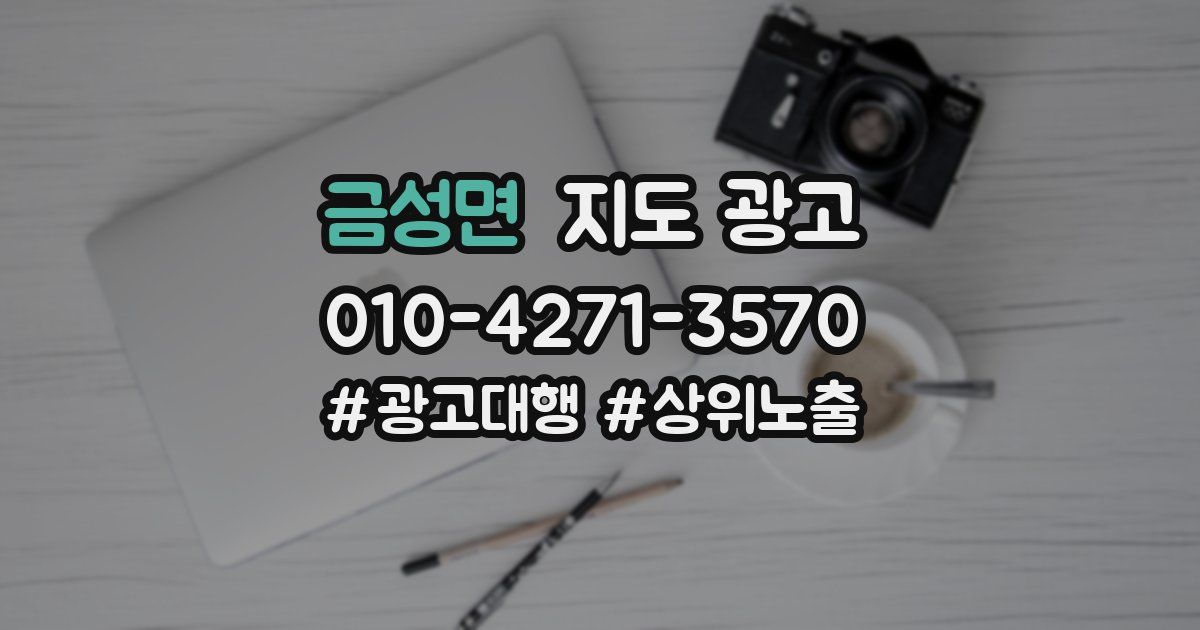 금성면 지도 광고