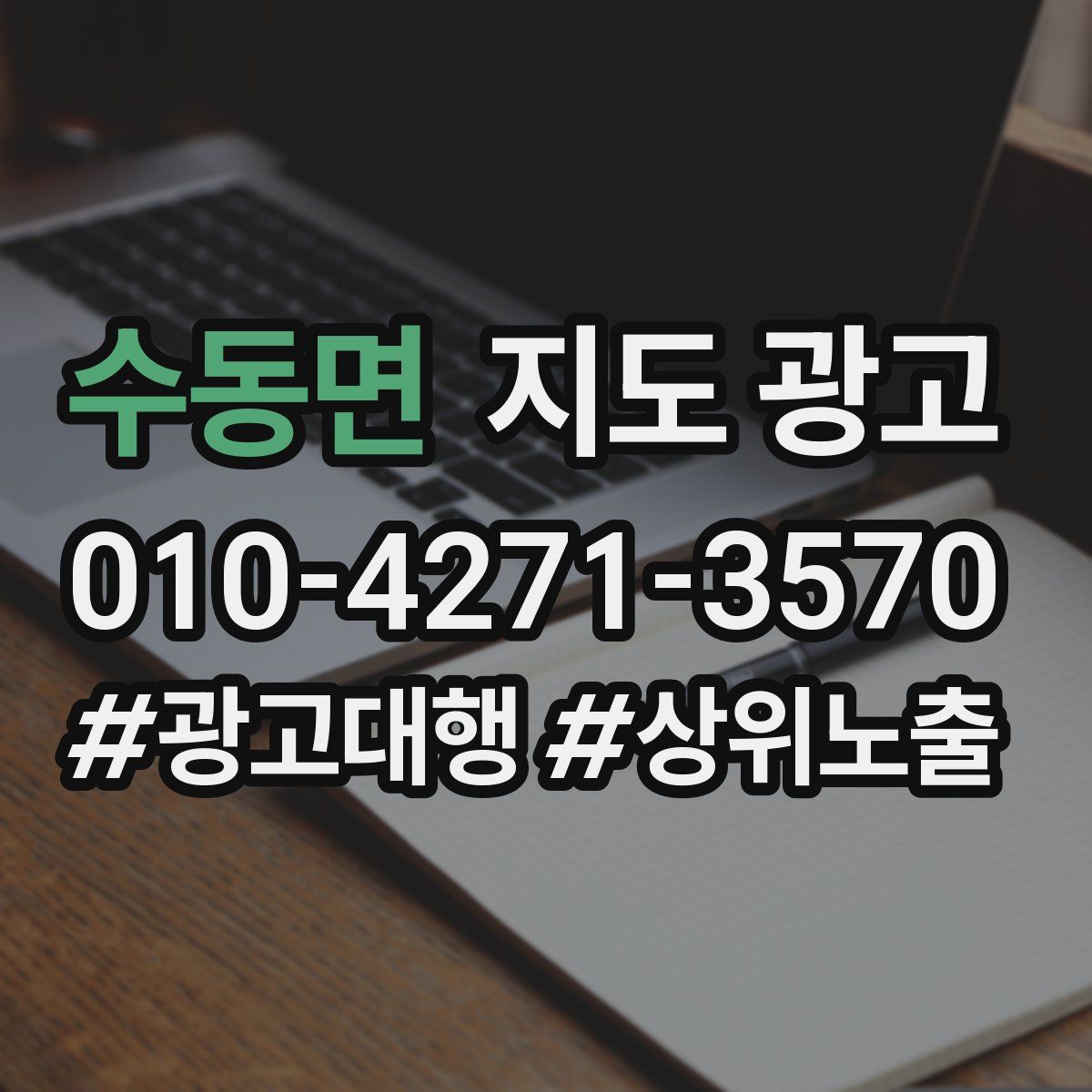 수동면 지도 광고