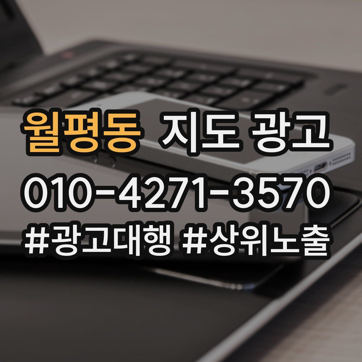 월평동 지도 광고