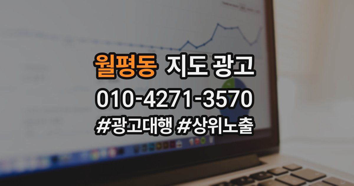 월평동 지도 광고
