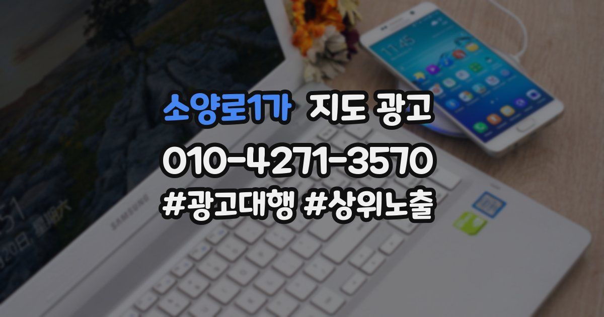 소양로1가 지도 광고