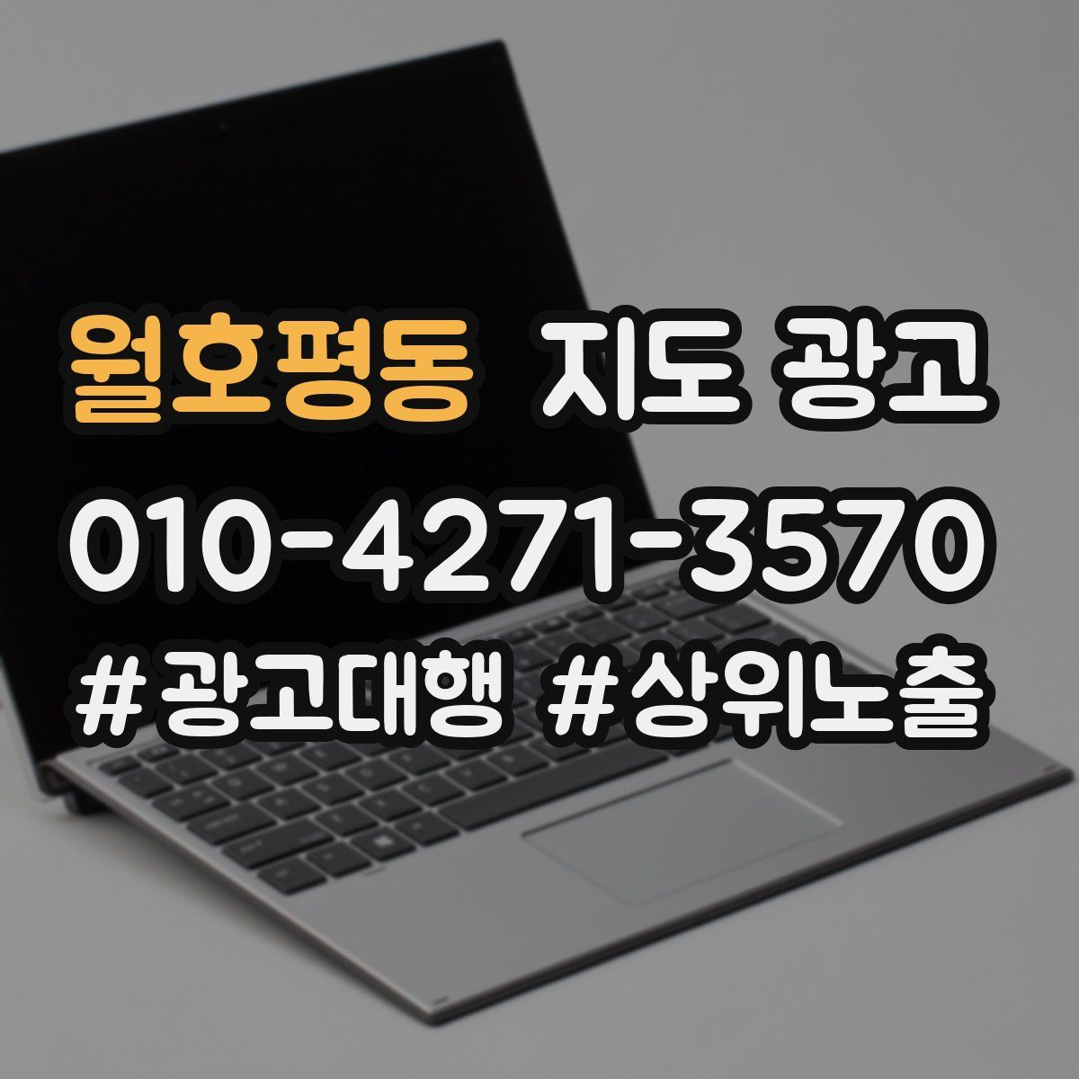 월호평동 지도 광고