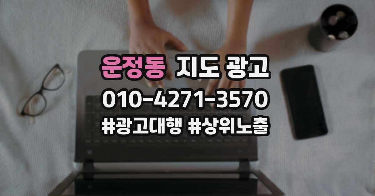 운정동 지도 광고