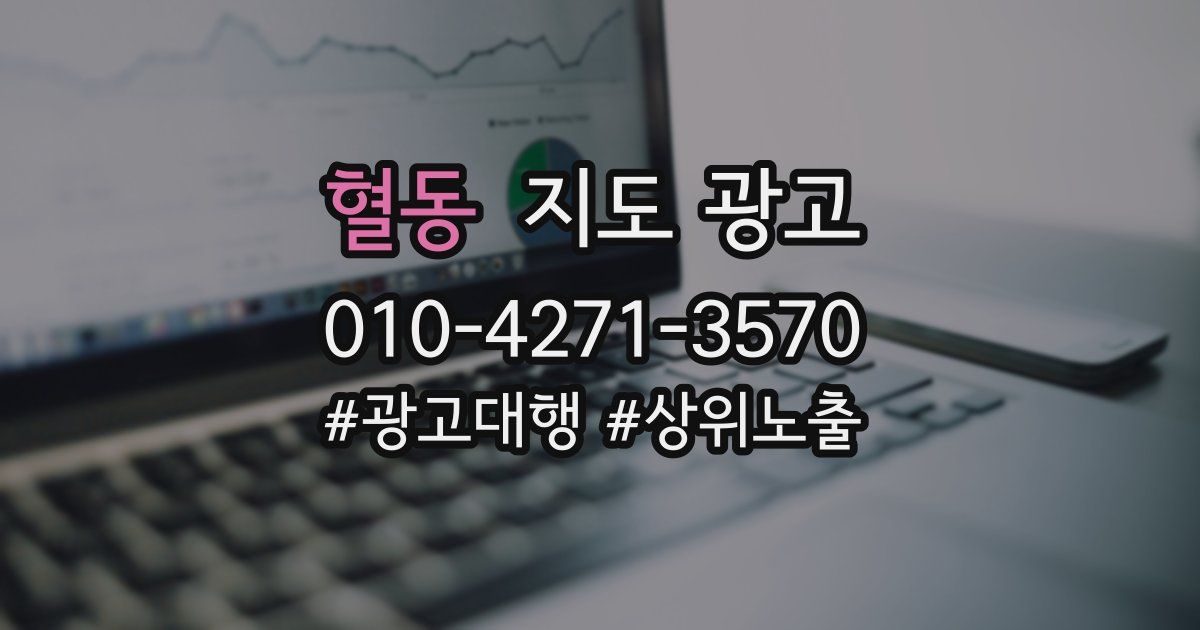 혈동 지도 광고
