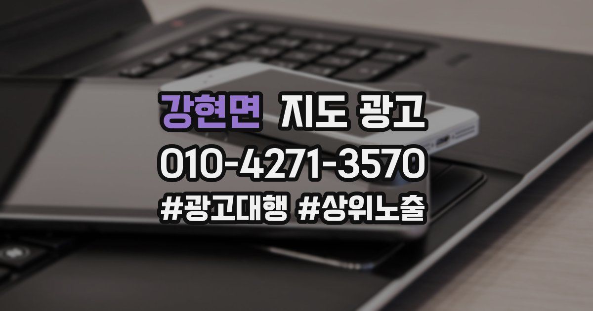 강현면 지도 광고