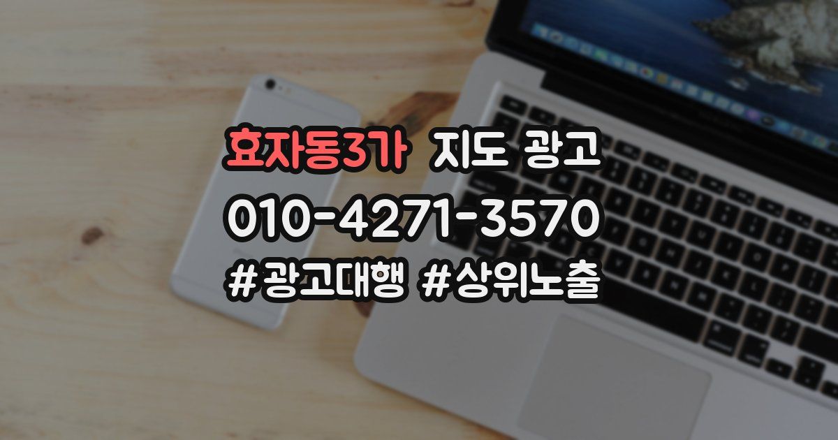 효자동3가 지도 광고