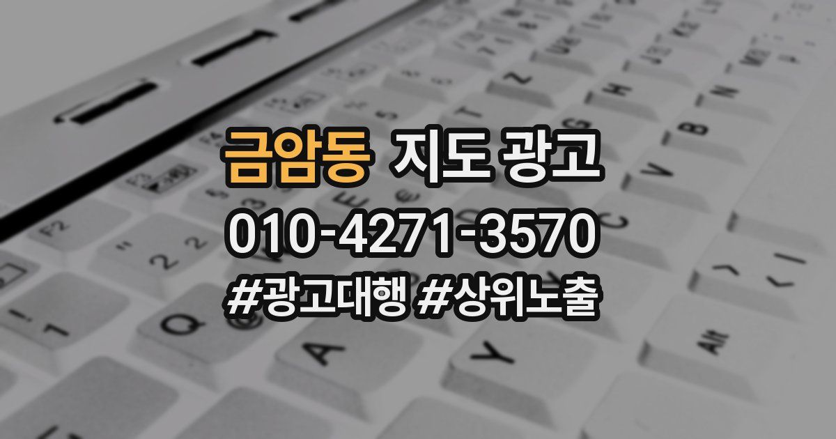 금암동 지도 광고