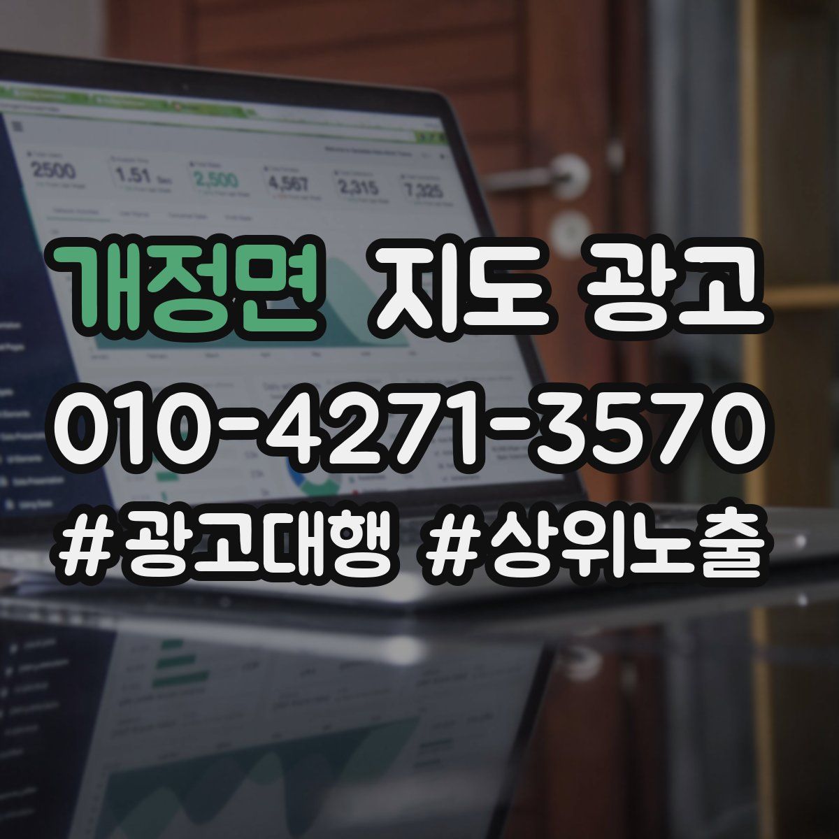 개정면 지도 광고