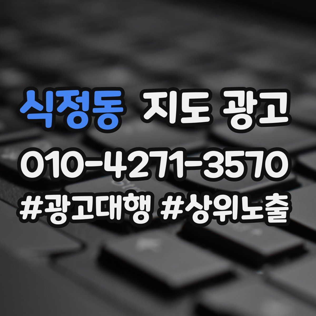 식정동 지도 광고