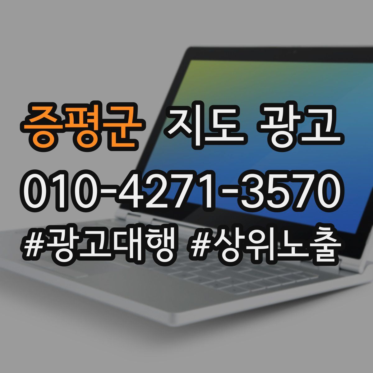 증평군 지도 광고