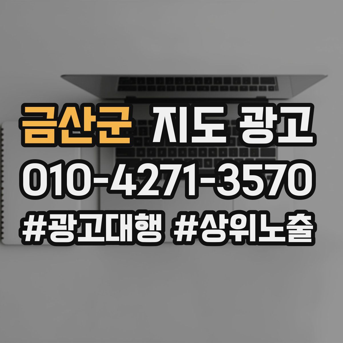 금산군 지도 광고