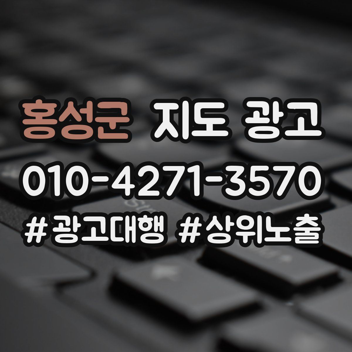 홍성군 지도 광고