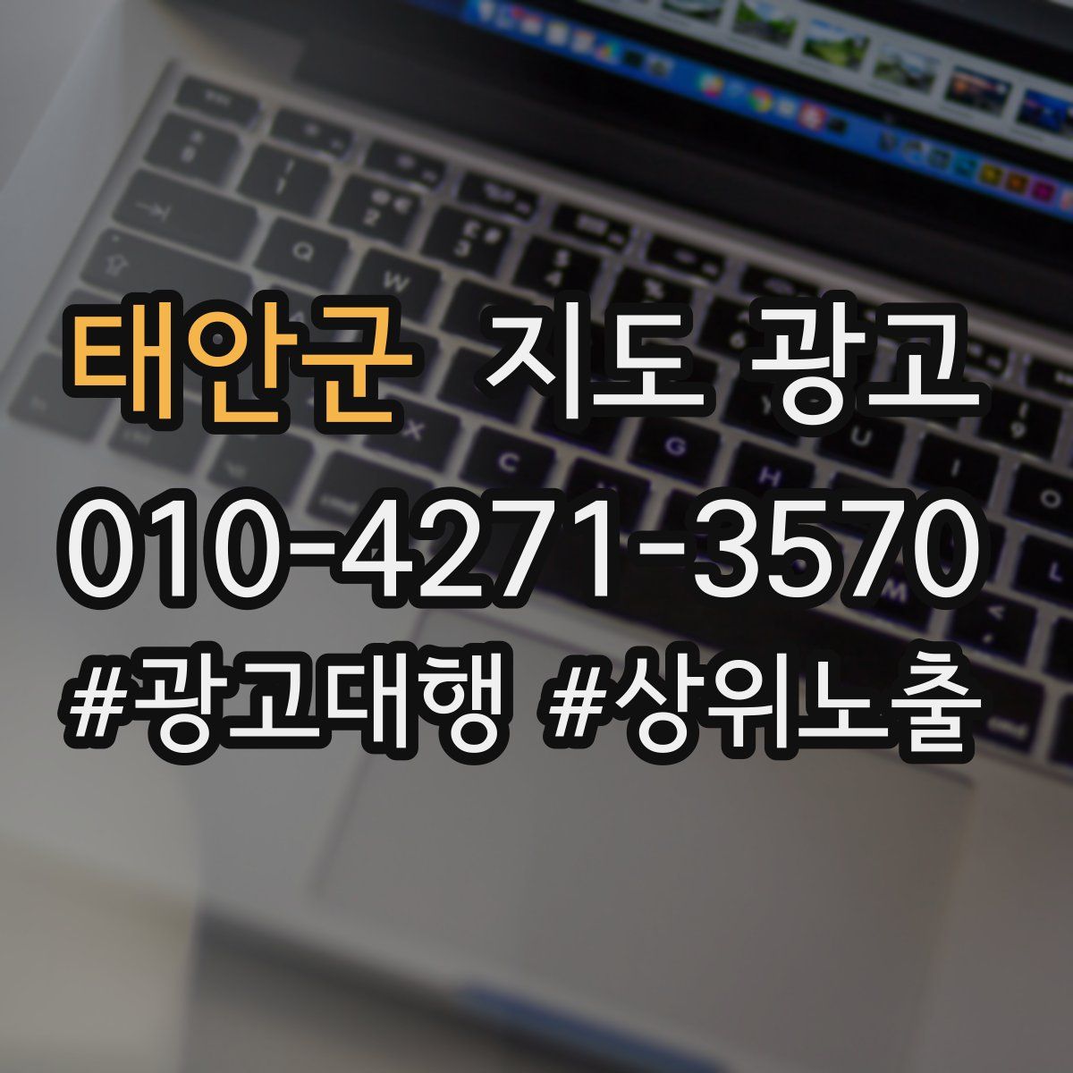 태안군 지도 광고