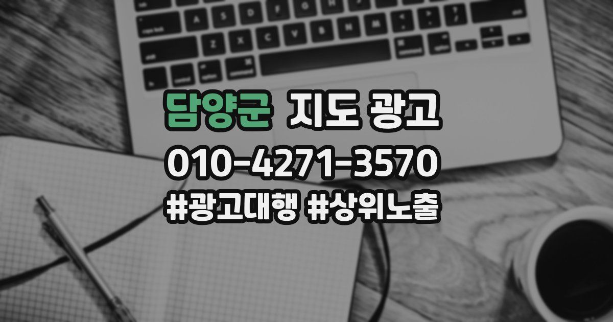 담양군 지도 광고