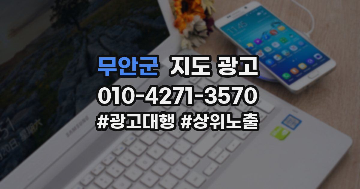 무안군 지도 광고