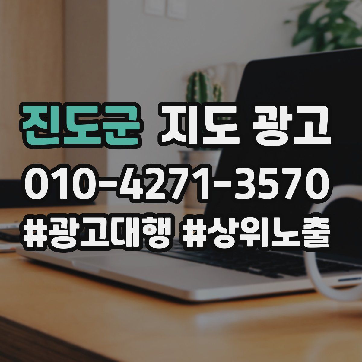 진도군 지도 광고